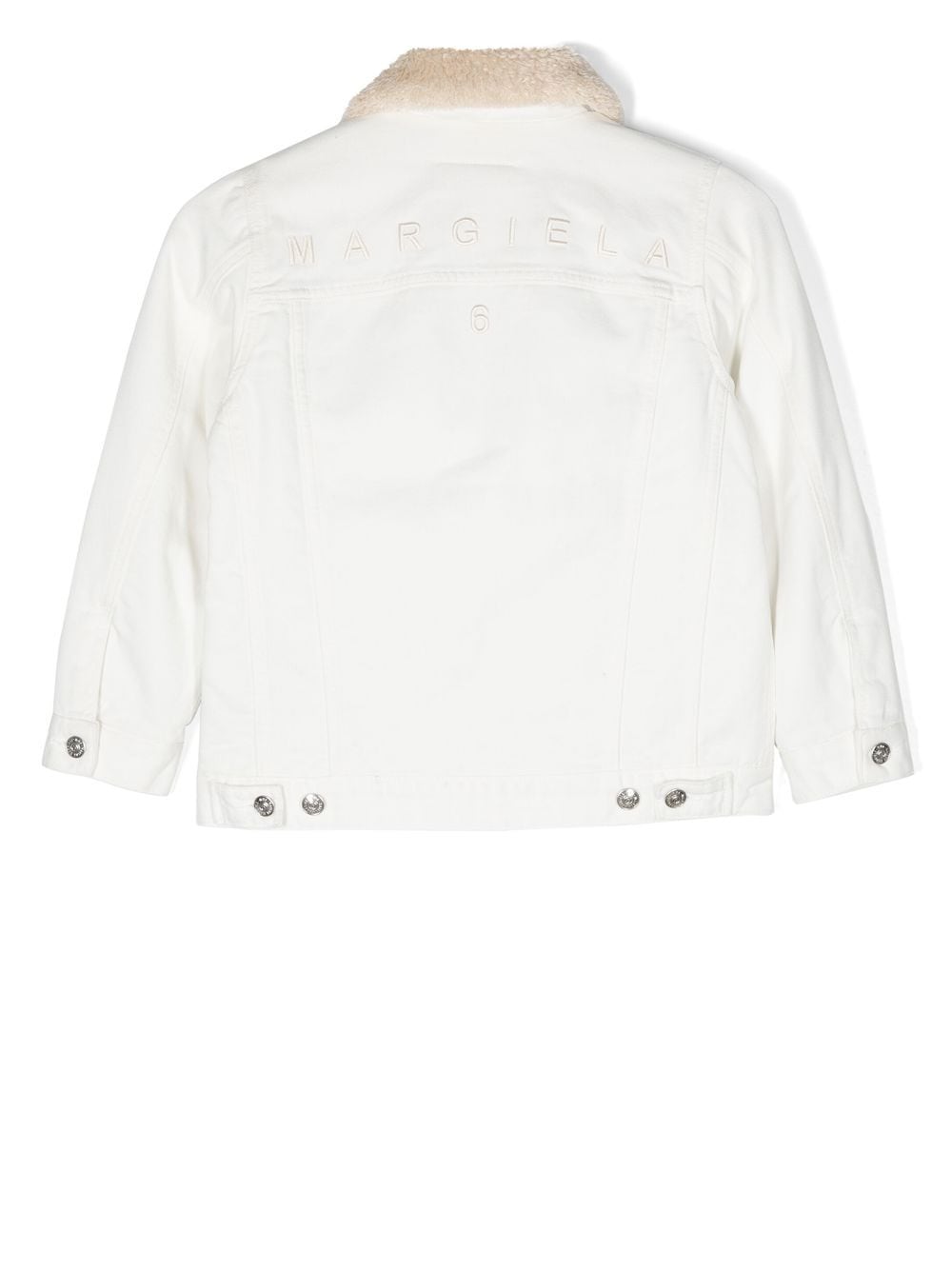 MM6 Maison Margiela Kids Button-down jack - Wit