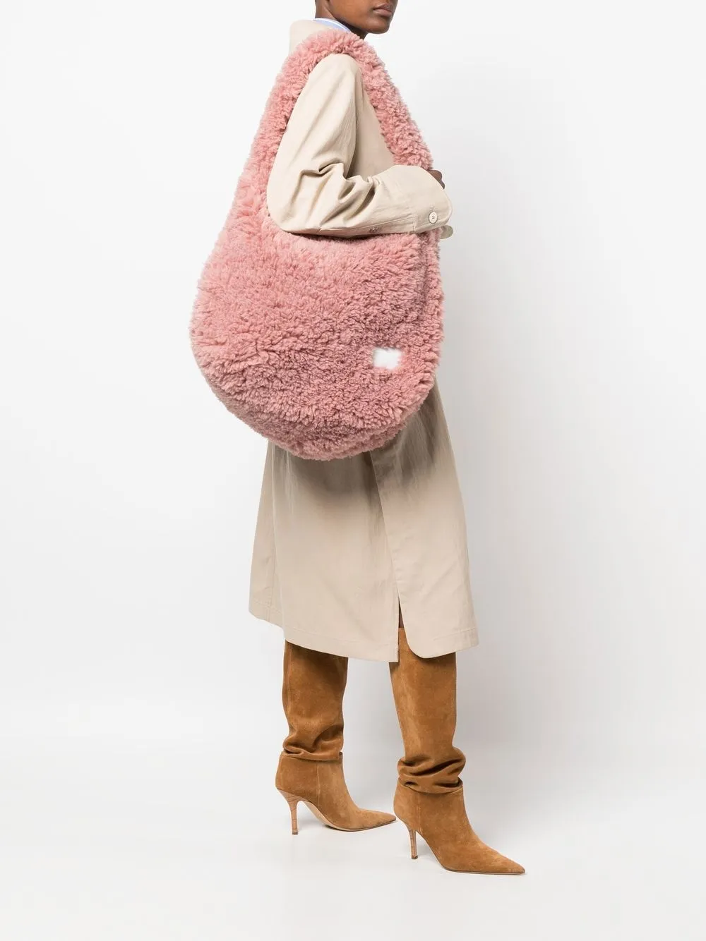 Rokh Oversized schoudertas - Roze