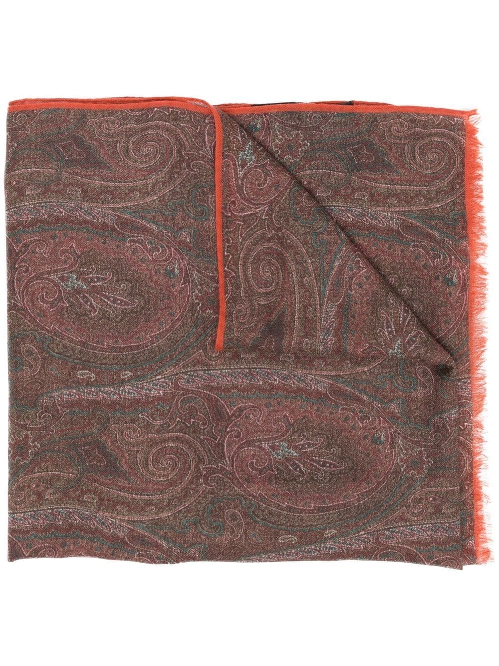 

ETRO all-over paisley-print scarf - Brown