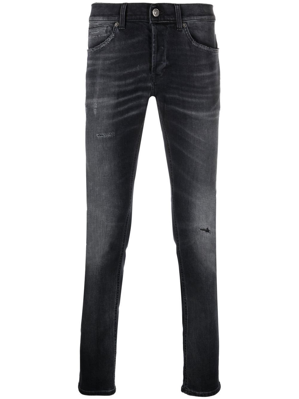 Shop Dondup Mid-rise Skinny Jeans In Black