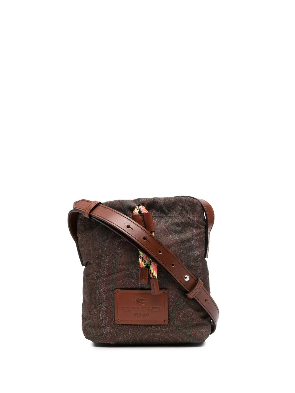 

ETRO bolsa crossbody con estampado de cachemira - Marrón