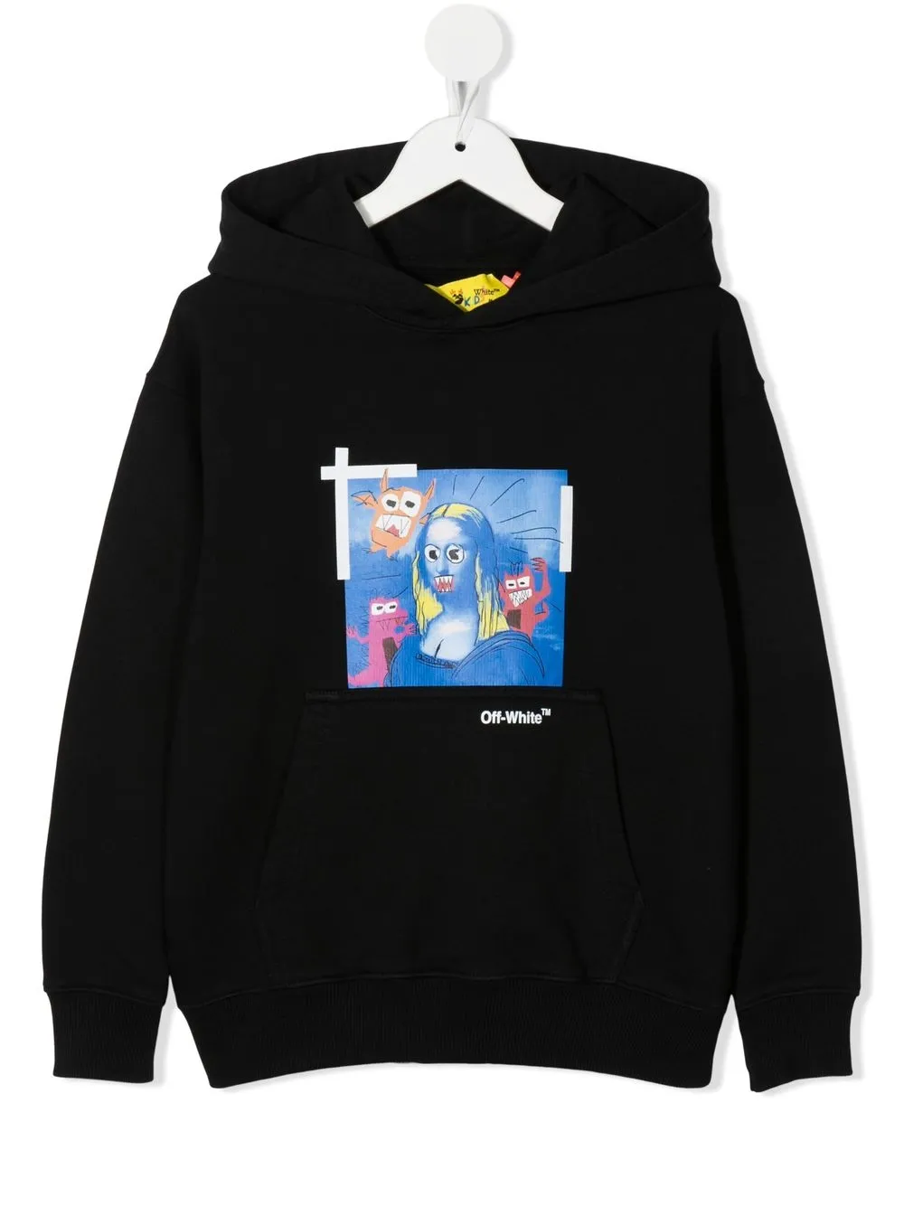 

Off-White Kids hoodie con estampado gráfico - Negro