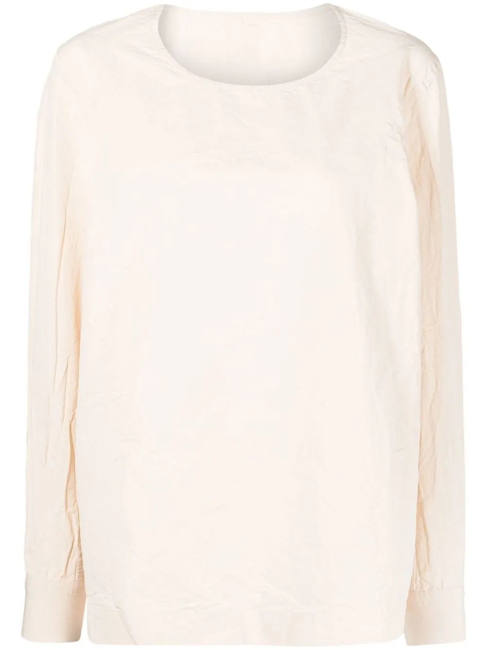 

Casey Casey long-sleeve cotton top - Neutrals