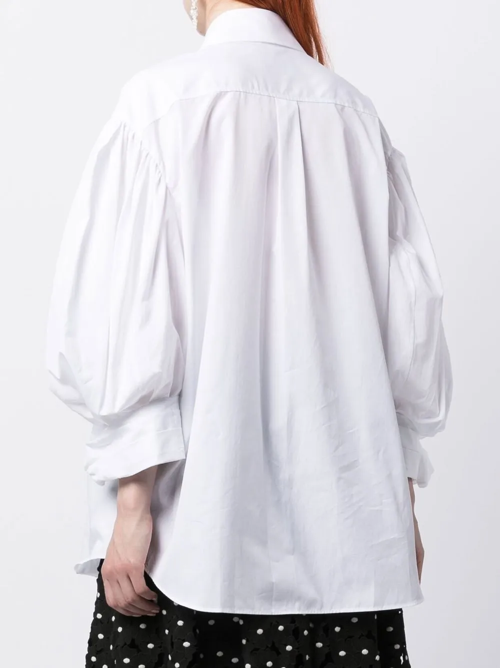 SIMONE ROCHA OVERSIZED ROLLED-UP SLEEVE SHIRT