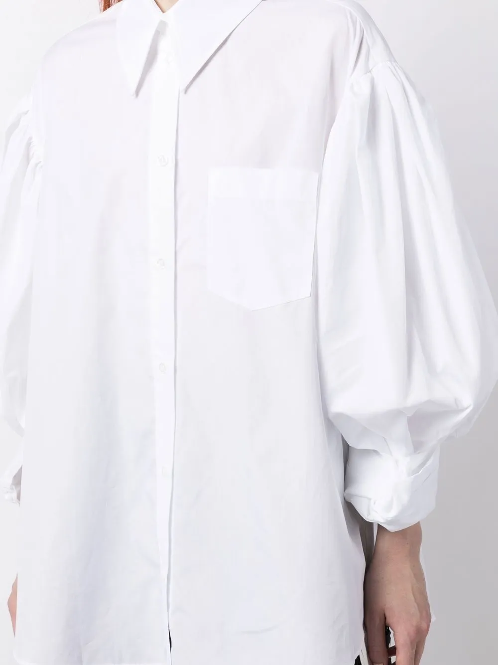 SIMONE ROCHA OVERSIZED ROLLED-UP SLEEVE SHIRT