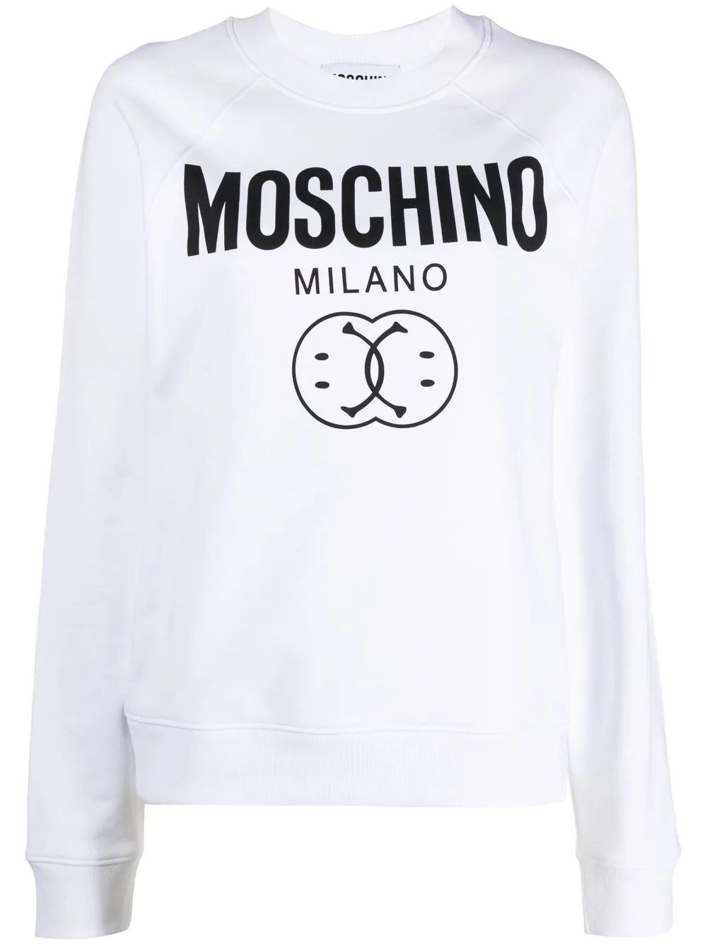 

Moschino sudadera con logo estampado - Blanco