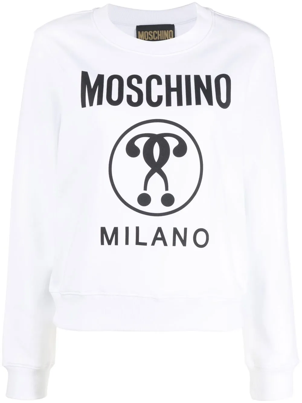 

Moschino logo-print organic cotton sweatshirt - White