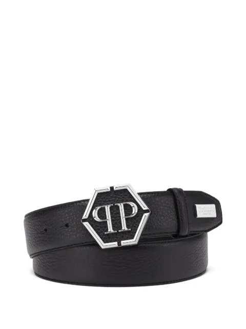Philipp Plein Hexagon leather belt