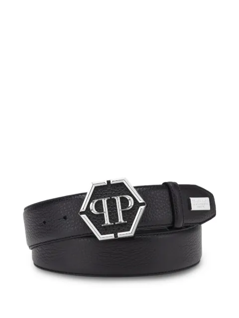 Philipp Plein Hexagon leather belt