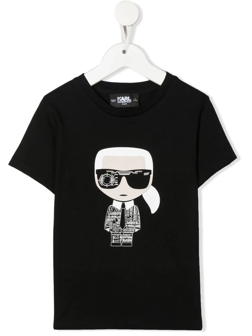 

Karl Lagerfeld Kids playera con motivo Karl - Negro