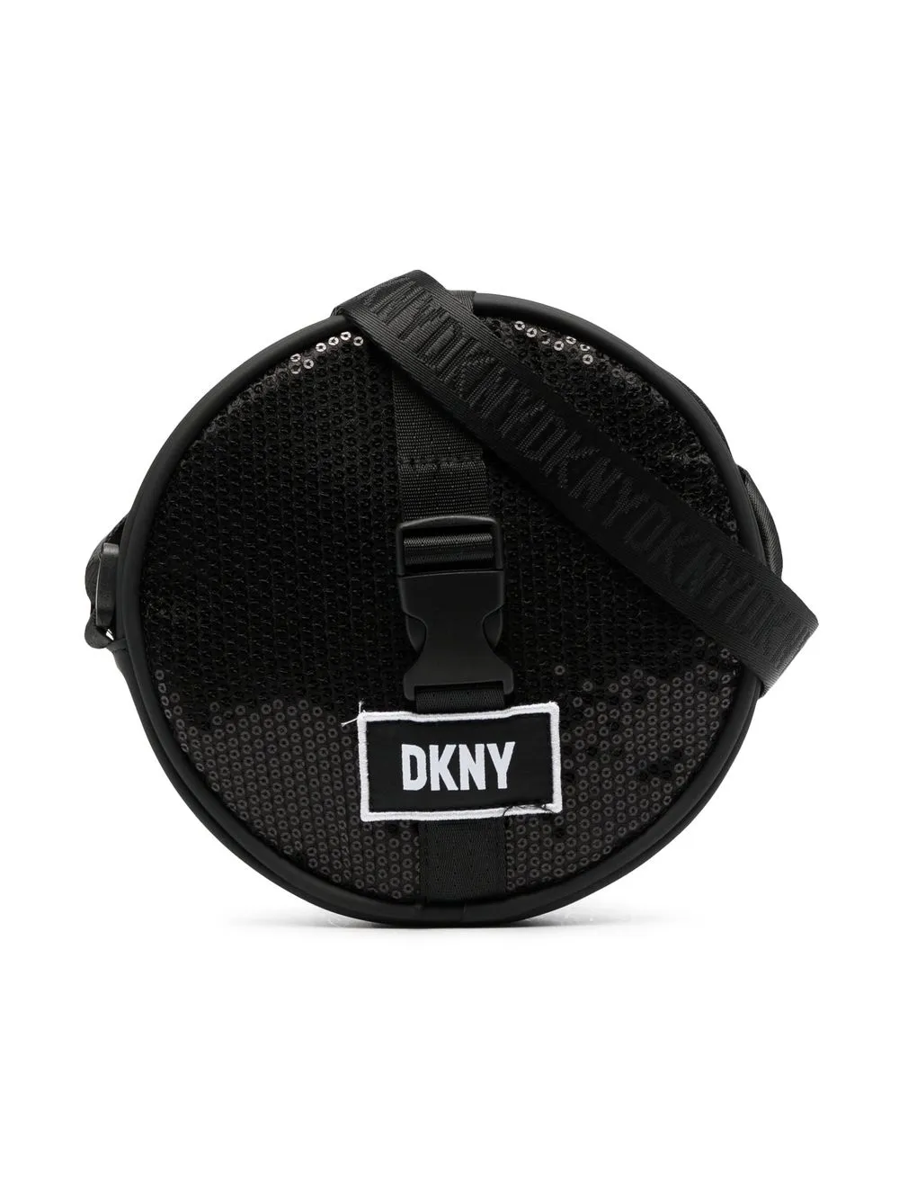 

Dkny Kids bolsa de hombro Handle con parche del logo - Negro