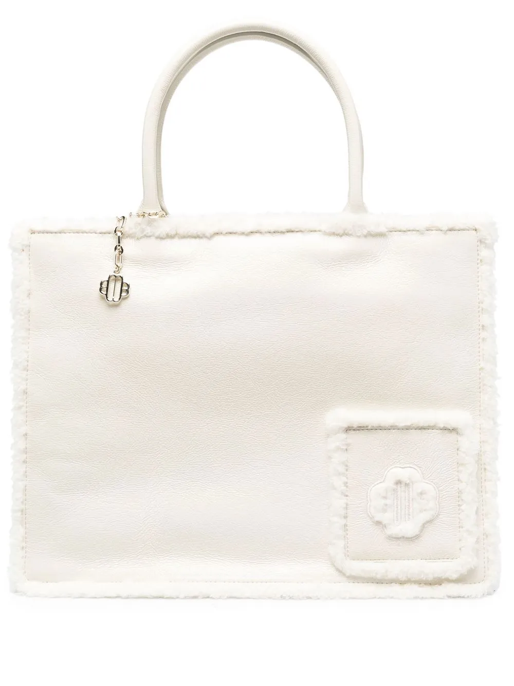 

Maje patch-detail tote bag - Neutrals