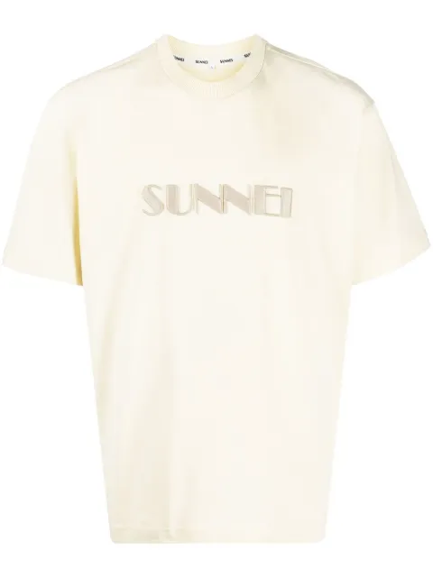 Sunnei embroidered-logo cotton T-Shirt 