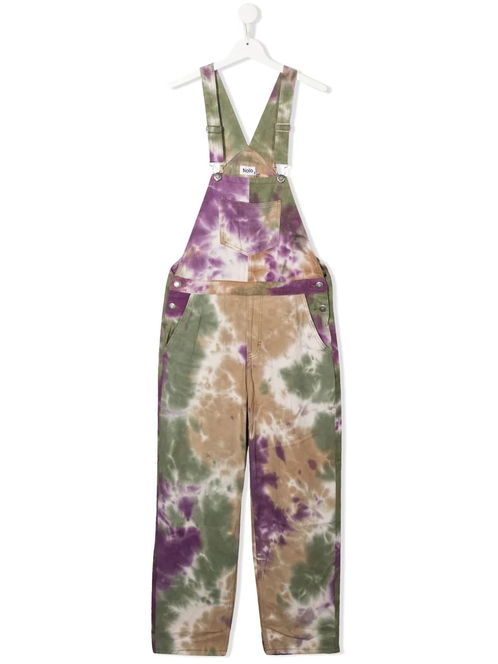 

Molo TEEN tie dye-print dungarees - Purple