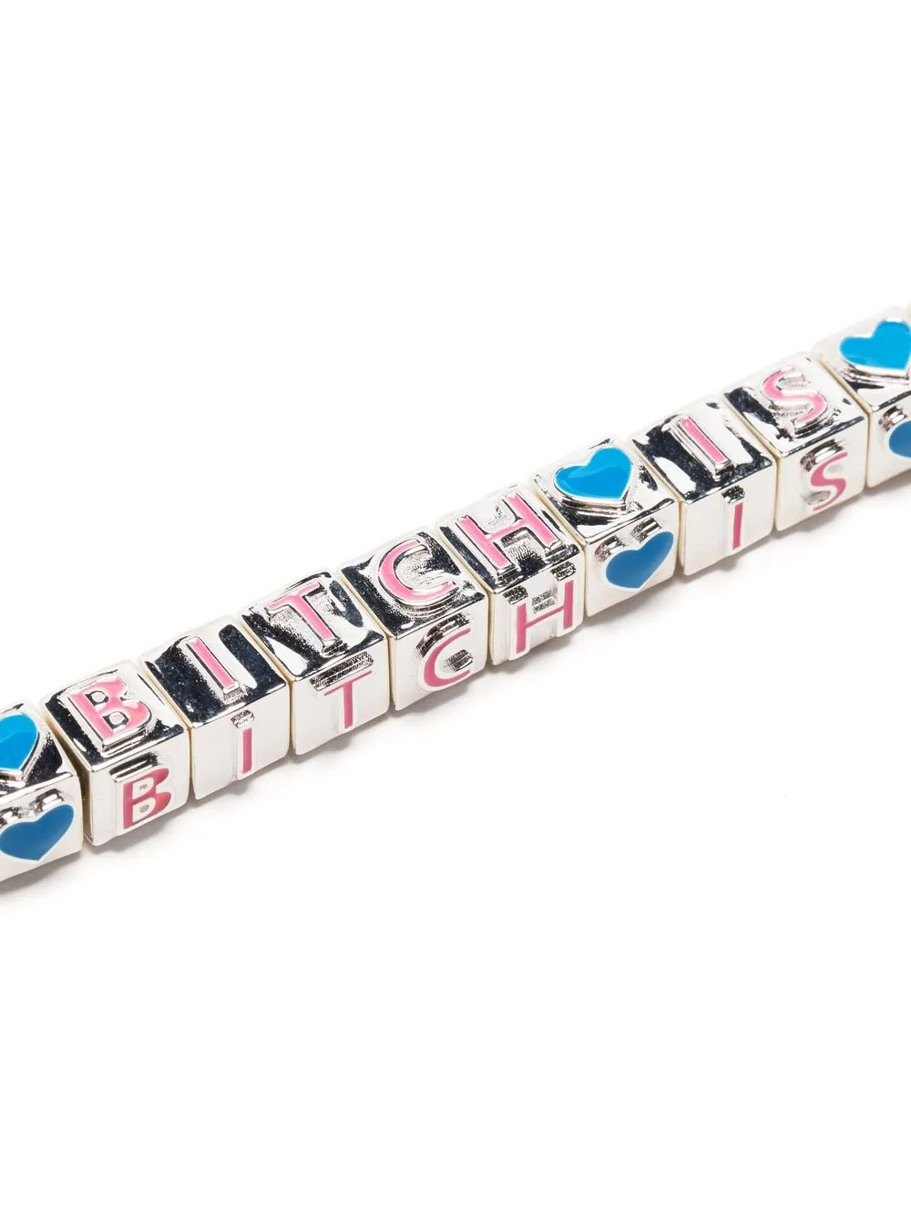 Slogan-Charm Chain-Link Necklace