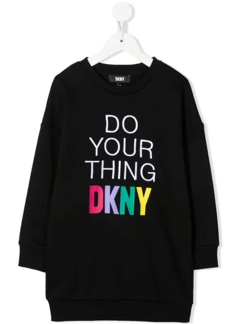 Dkny Kids سويت شيرت طويل 'Do Your Thing'