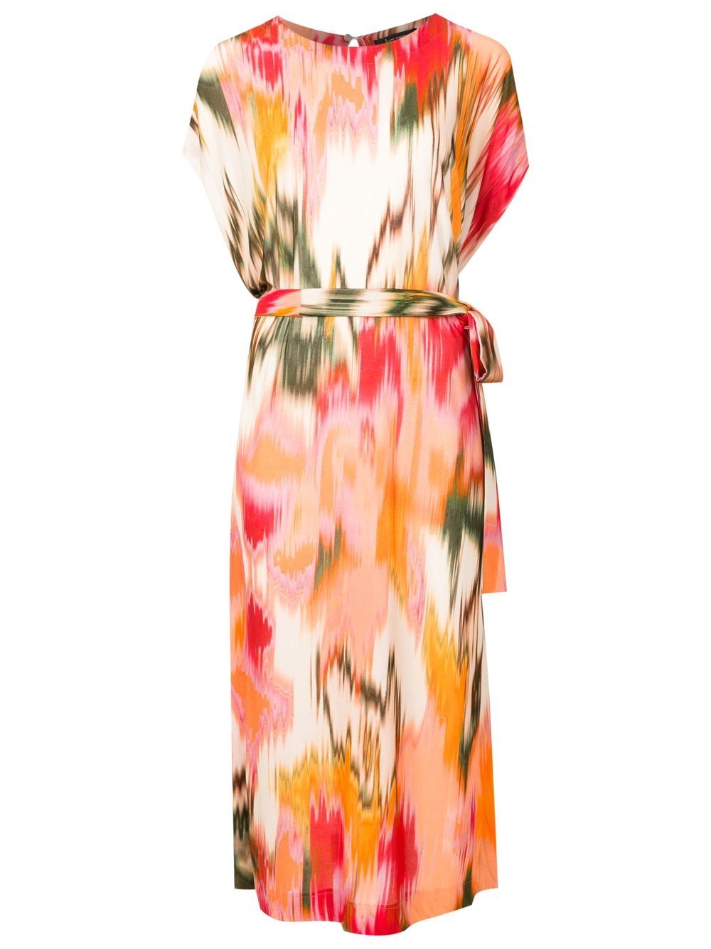 Lenny Niemeyer Aral Tie Dye-print Midi Dress In Orange