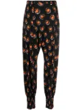 Rabanne patterned elasticated trousers - Black