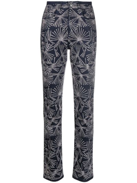 Coperni crystal-embellished straight-leg trousers Women