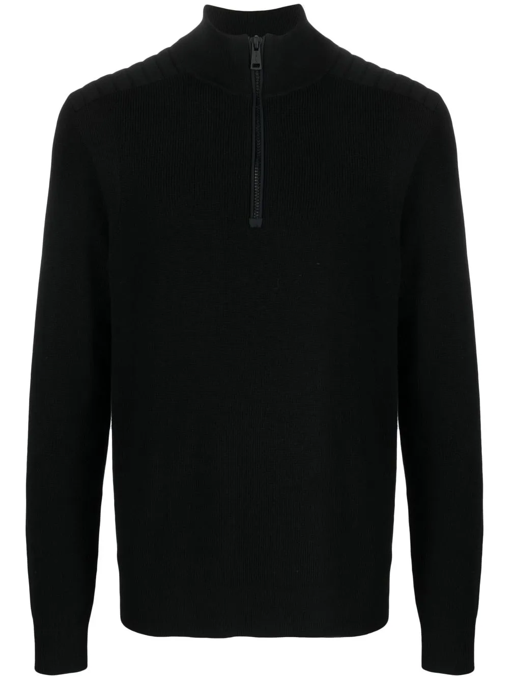 

Polo Ralph Lauren half-zip front wool jumper - Black