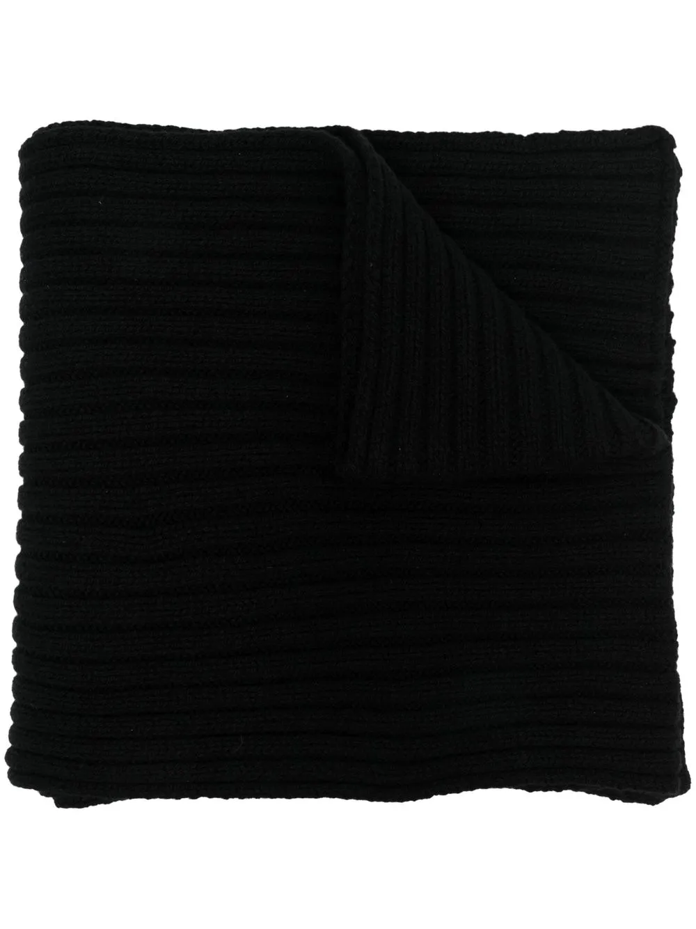 

Rick Owens wraparound-style knitted scarf - Black