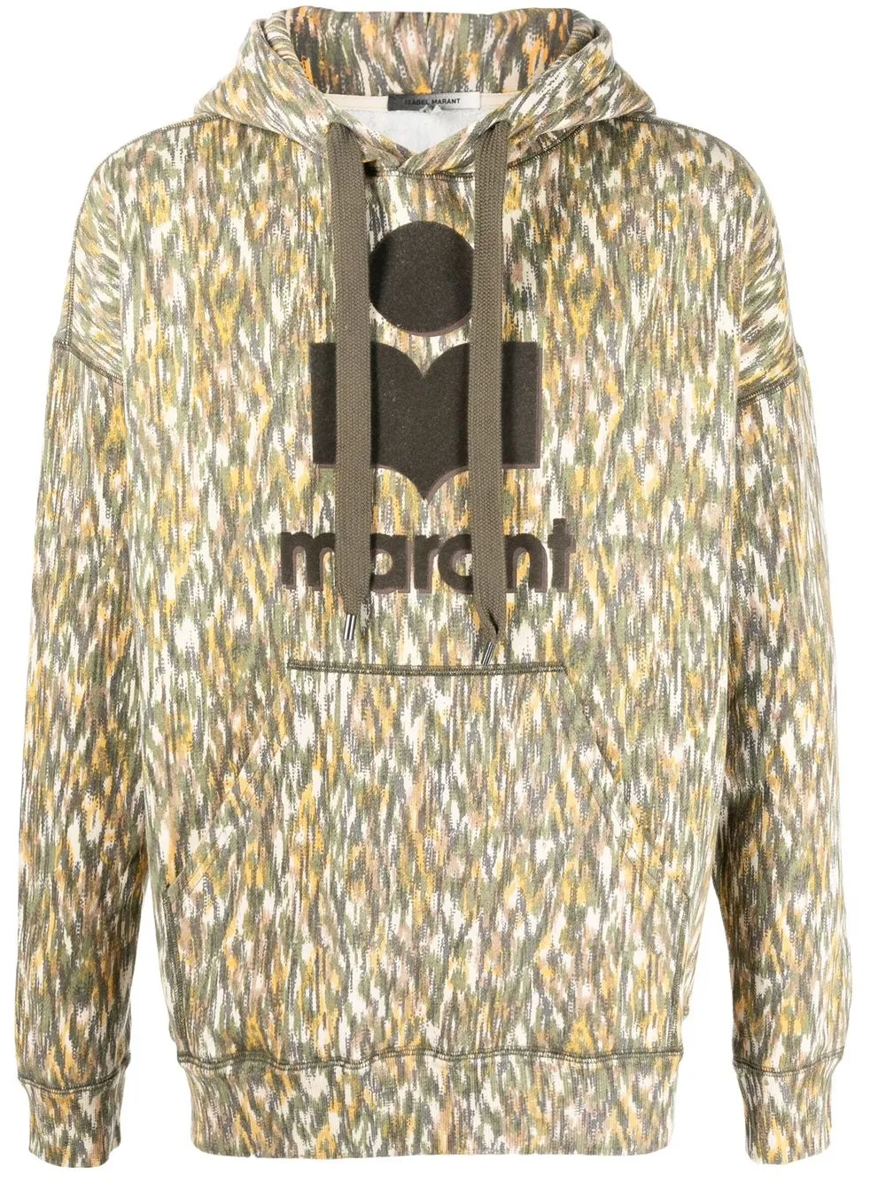 

Isabel Marant logo drawstring hoodie - Green