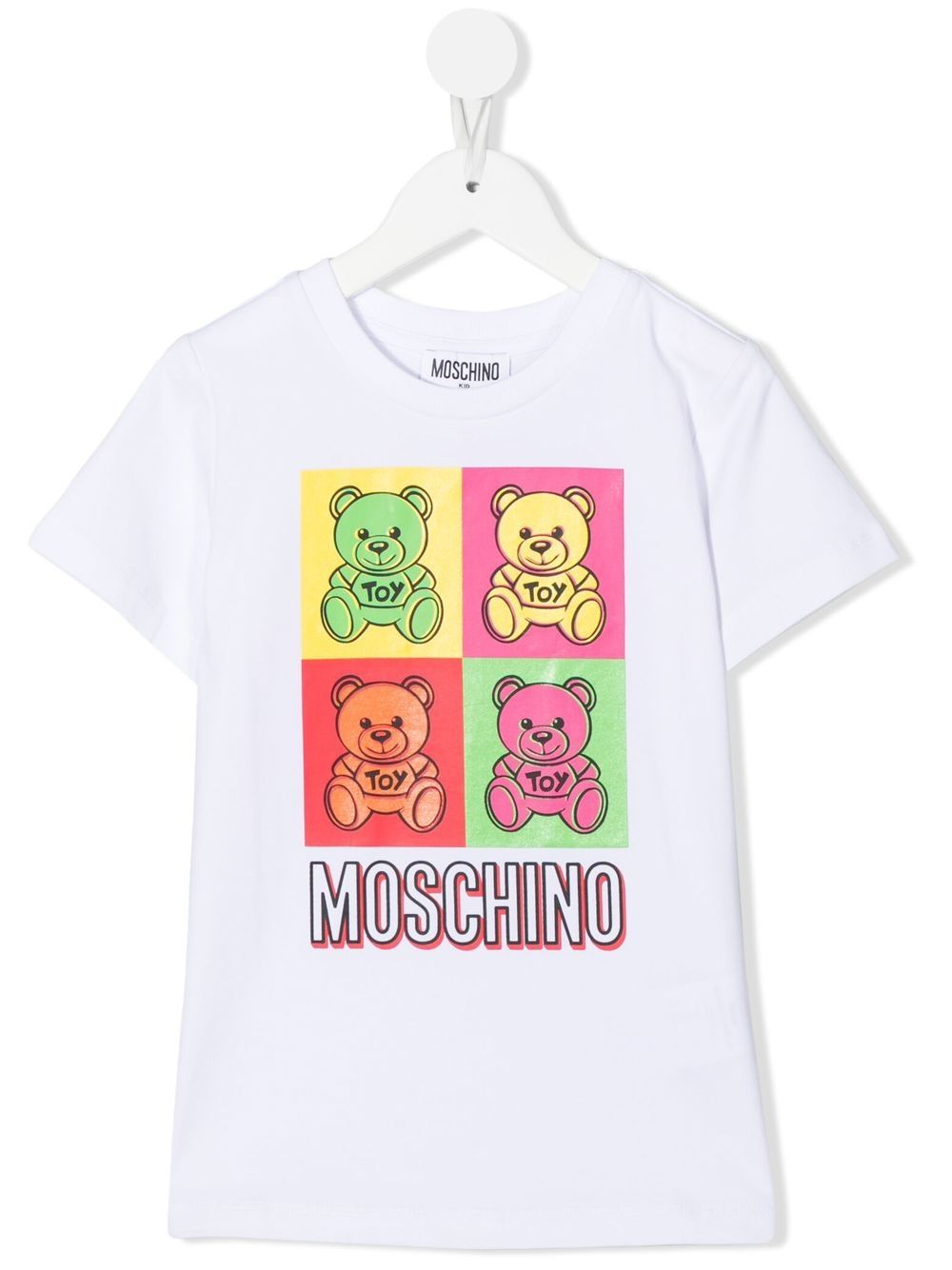 

Moschino Kids playera con motivo Teddy Bear - Blanco