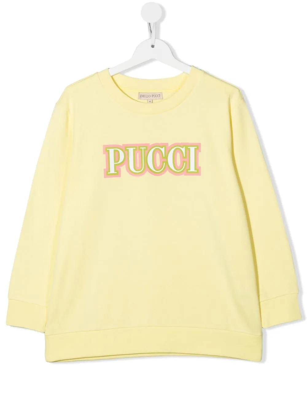 

PUCCI Junior sudadera con logo estampado - Amarillo