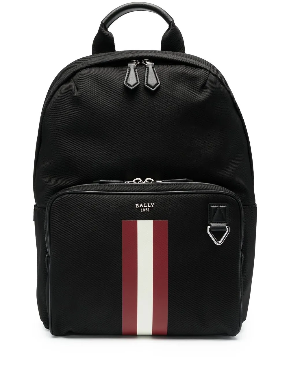 

Bally mochila con placa del logo - Negro