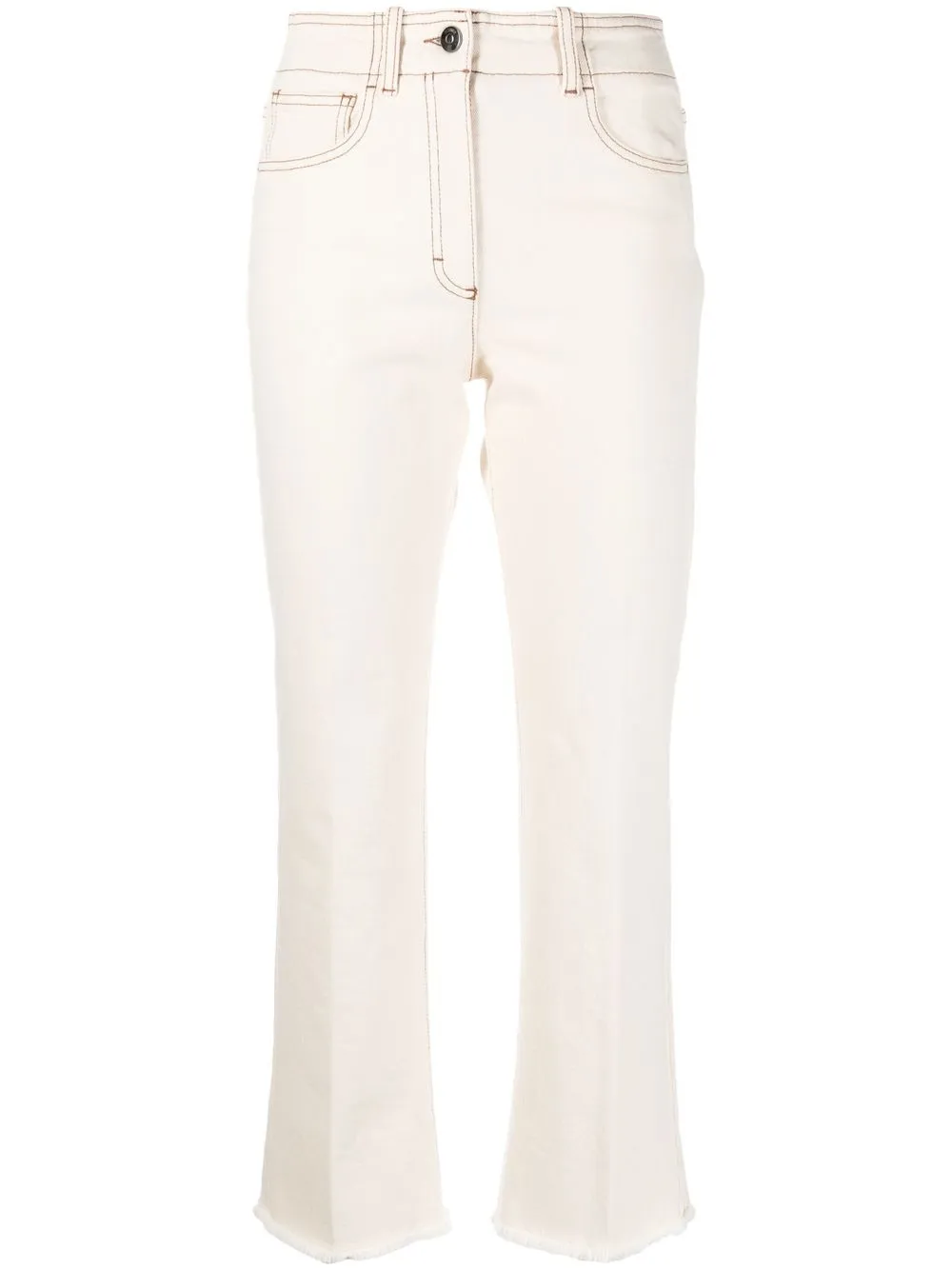 

Peserico cropped flared jeans - Neutrals