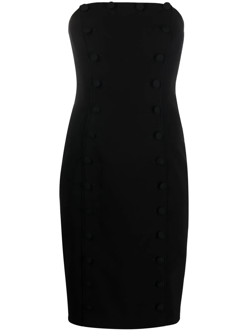 

Moschino vestido corto strapless - Negro