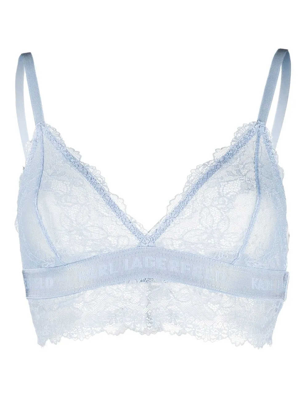 

Karl Lagerfeld bralette de vestir con encaje - Azul