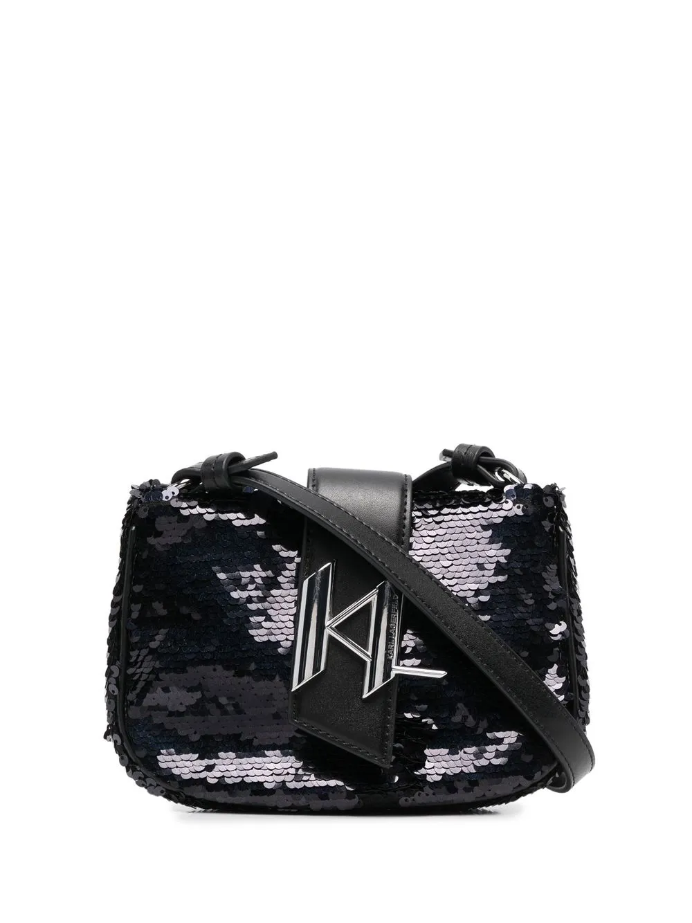 

Karl Lagerfeld bolsa de hombro K/Evening con lentejuelas - Negro