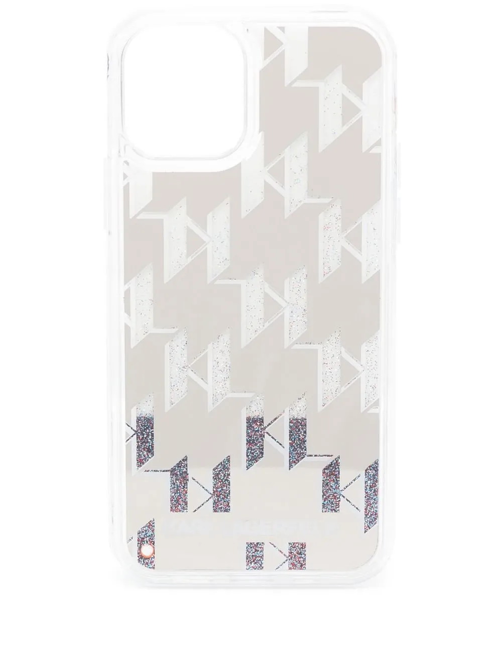 

Karl Lagerfeld monogram-pattern iPhone 12/12 Pro case - Silver