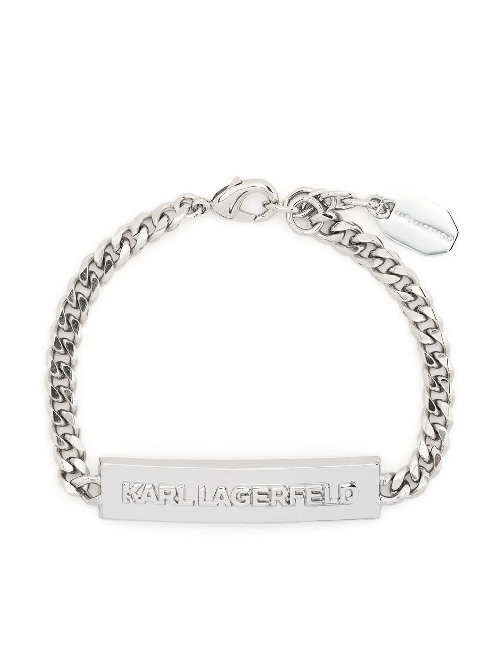 

Karl Lagerfeld pulsera con placa K/ID - Plateado