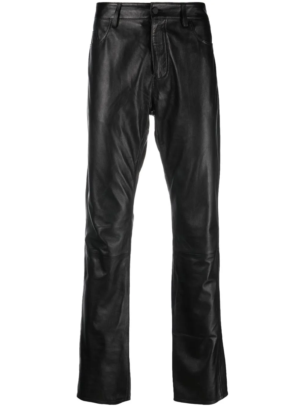 

Karl Lagerfeld straight-leg biker trousers - Black