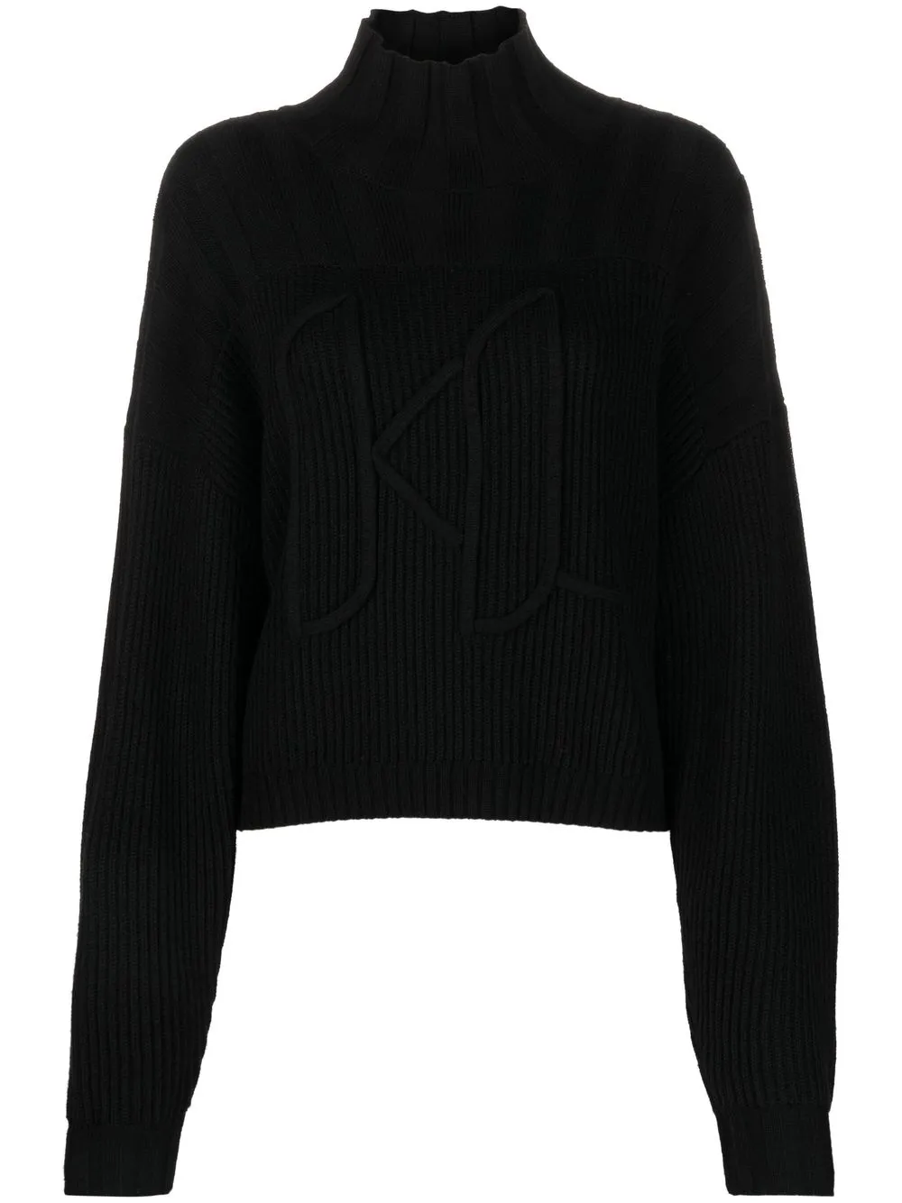 

Karl Lagerfeld KL Soutache chunky jumper - Black