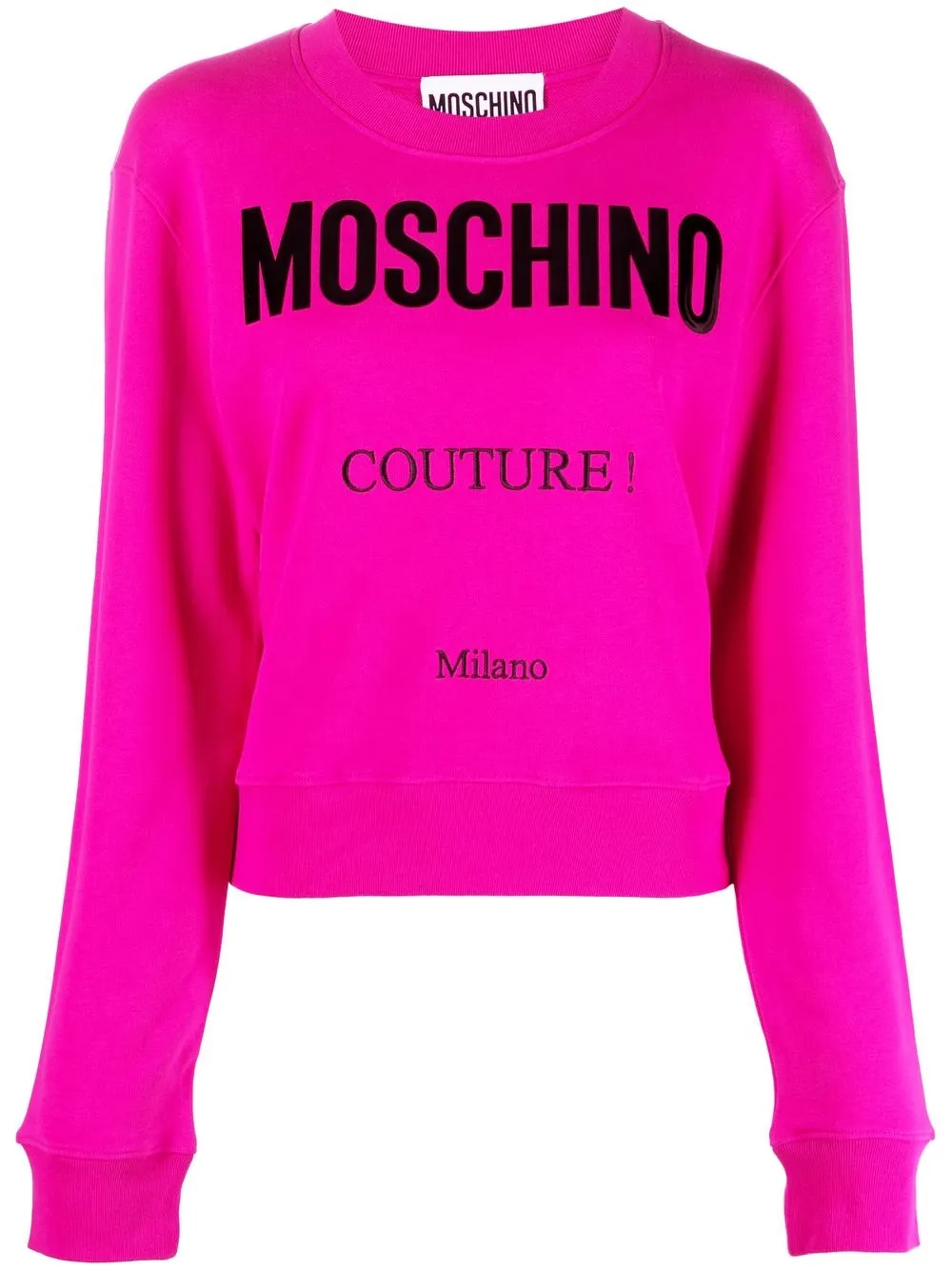 

Moschino sudadera con logo estampado - Rosado