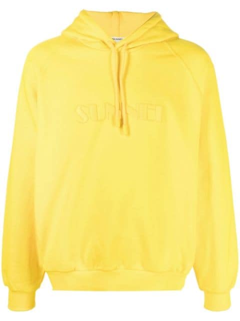 Sunnei logo drawstring hoodie