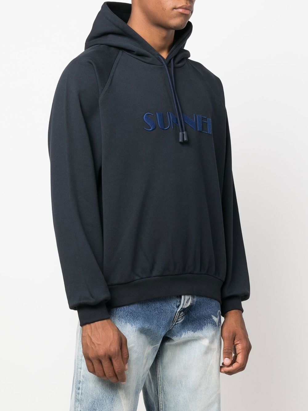 Sunnei Logo Drawstring Hoodie - Farfetch