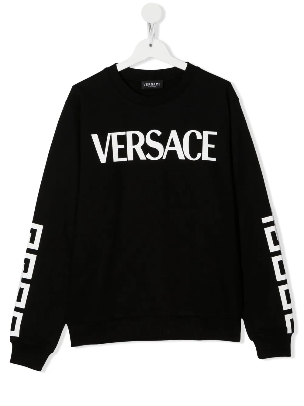 Versace Kids Greca logo-print Sweatshirt - Farfetch