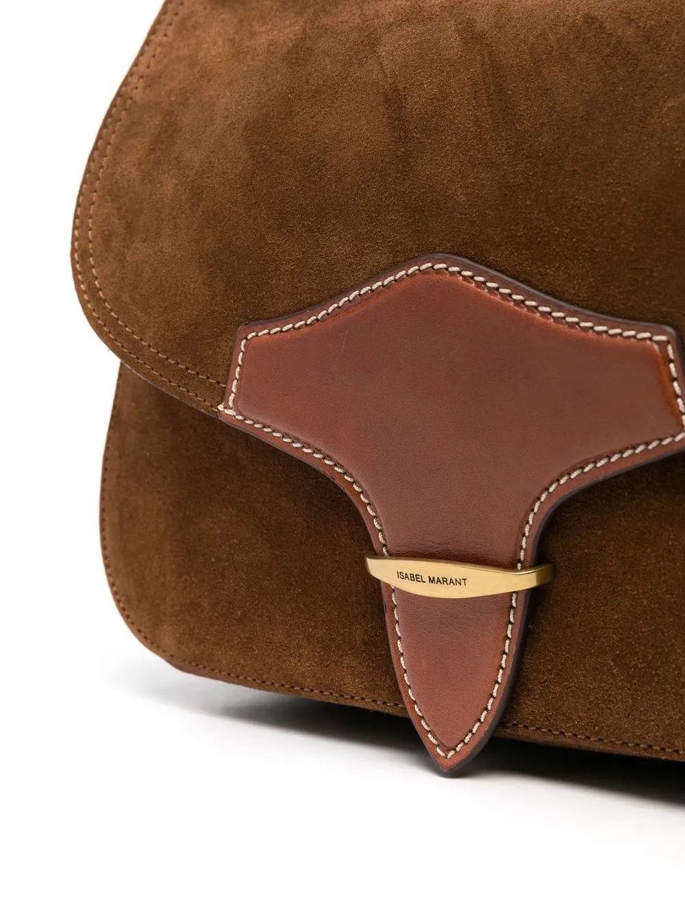 Isabel Marant Wasy Suede Satchel Bag In Braun ModeSens