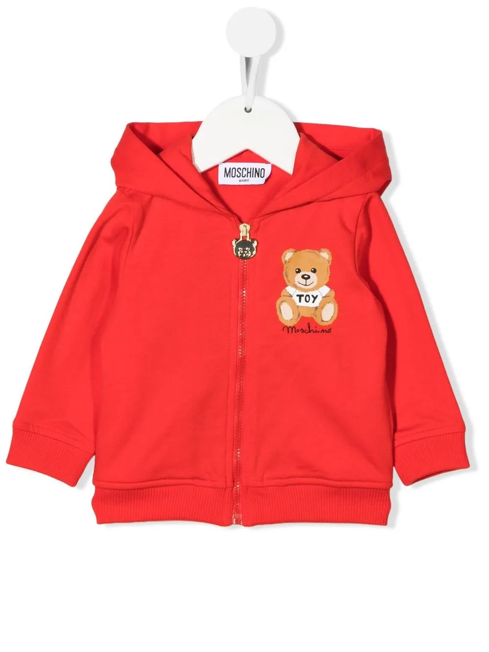 

Moschino Kids hoodie con estampado Teddy Bear - Rojo