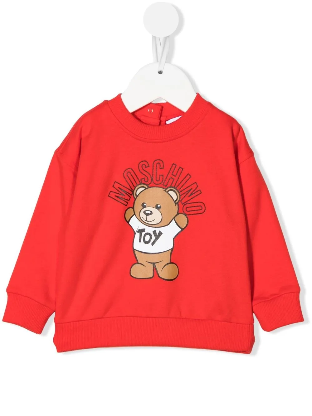 

Moschino Kids sudadera con motivo Teddy Bear - Rojo