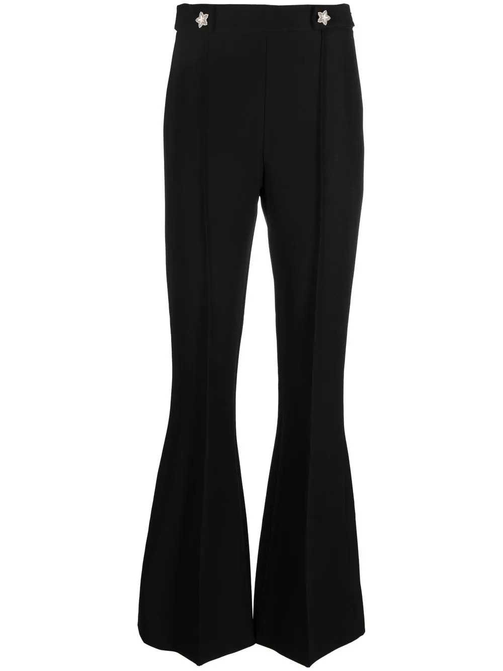 

Chiara Ferragni flared stretch-knit trousers - Black