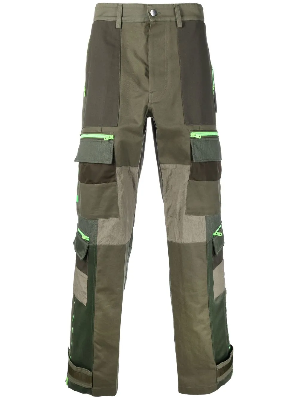 

AMIRI logo straight-leg trousers - Green