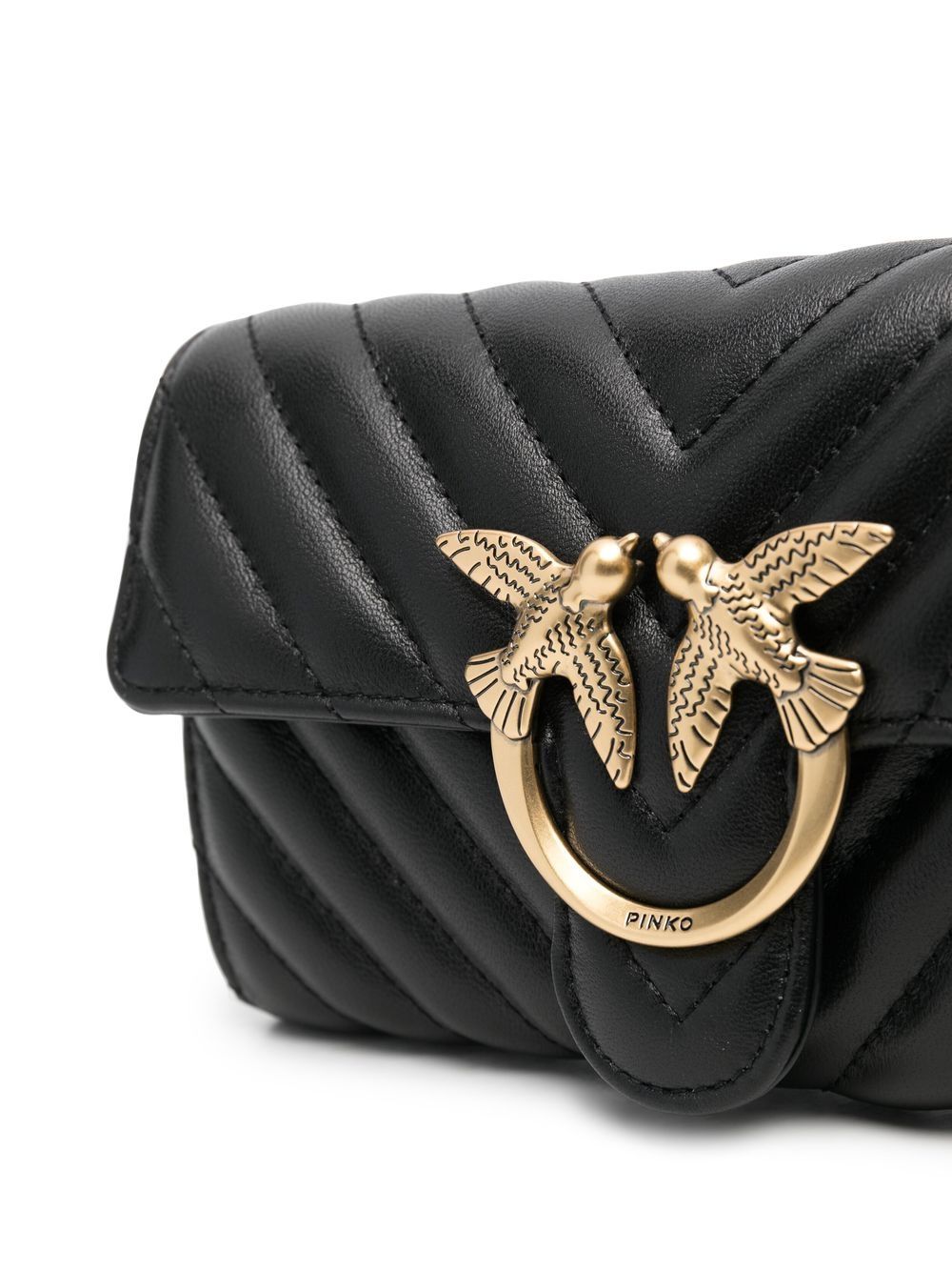 PINKO Quilted Leather Shoulder Bag - Farfetch
