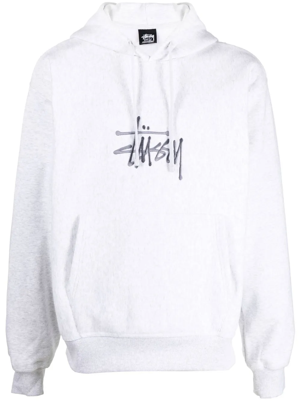 

Stüssy hoodie con logo bordado - Gris