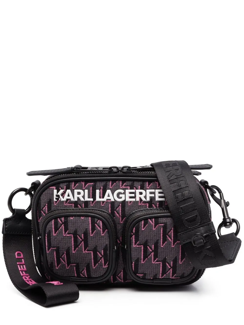 

Karl Lagerfeld bolsa crossbody K/Monogram - Negro