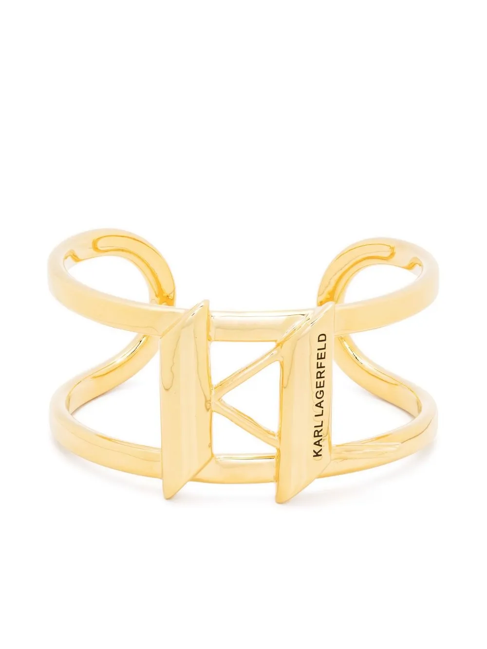 

Karl Lagerfeld K/Monogram open-cuff bracelet - Gold